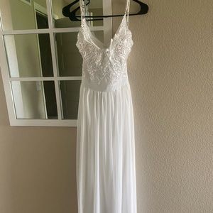 white prom dress